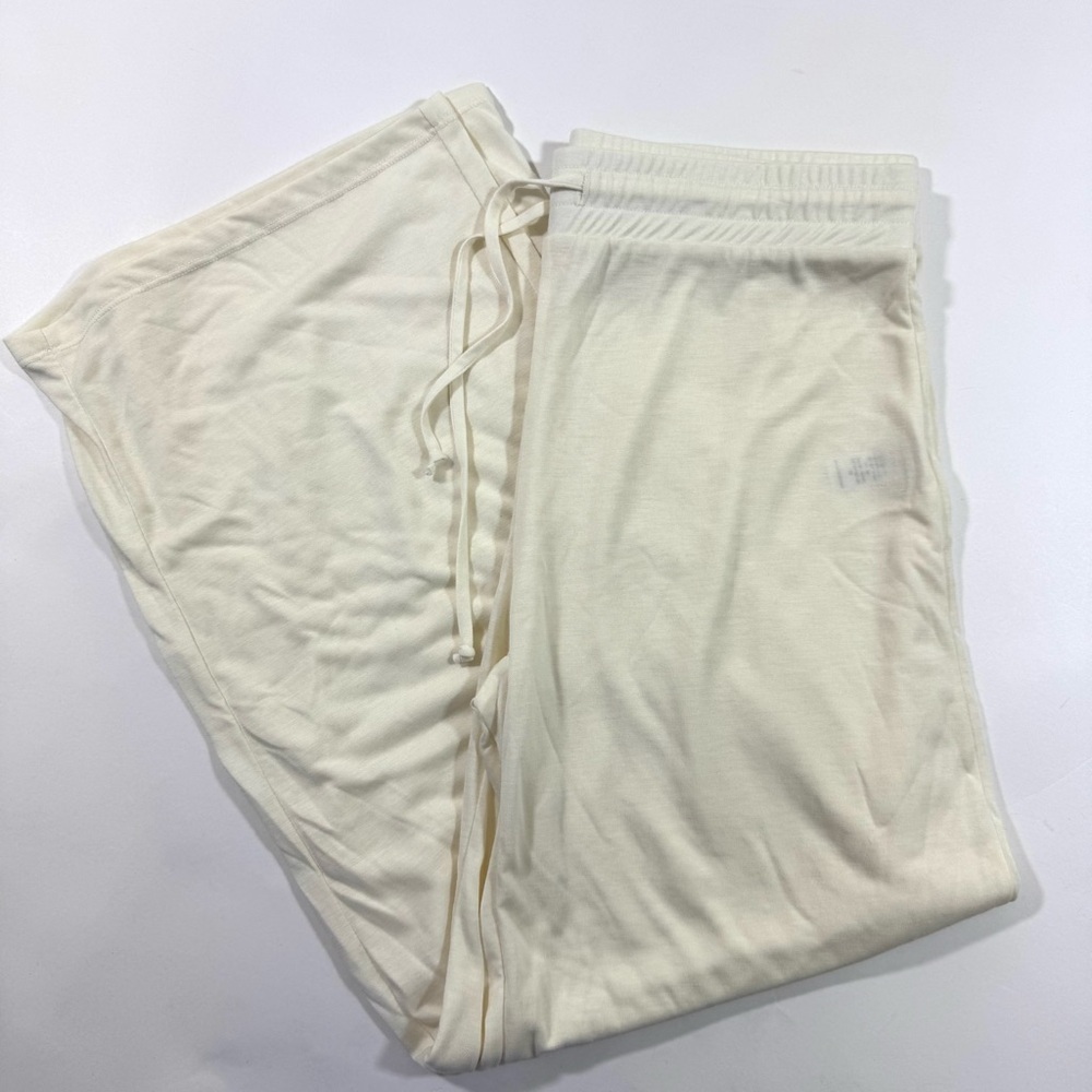 Andie Wide Leg Drawstring Pants Size Medium Bamboo Lounge